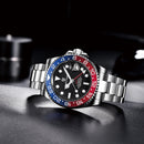 Relógio Automático Luxo Pagani Design PD-1662 GMT 40MM – Aço Inoxidável 100M