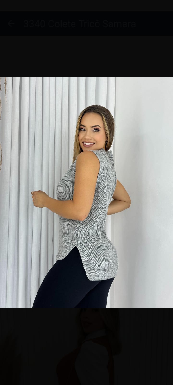 Colete tricô