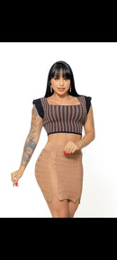 Cropped modal com elastano