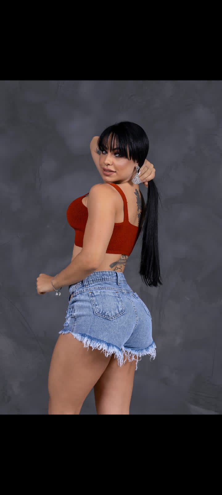 Cropped modal com elastano