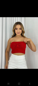 Cropped modal com elastano