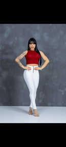 Cropped modal com elastano