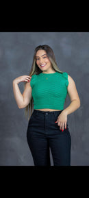 Cropped modal com elastano