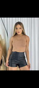 Cropped modal com elastano