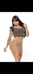 Cropped modal com elastano