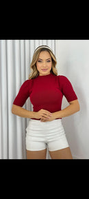 Cropped modal com elastano