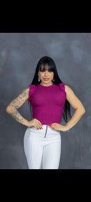 Cropped modal com elastano