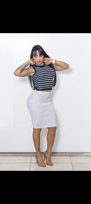 Cropped modal com elastano