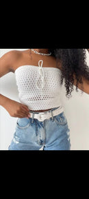 Cropped modal com elastano