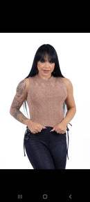 Cropped modal com elastano