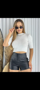 Cropped modal com elastano