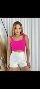 Cropped modal com elastano