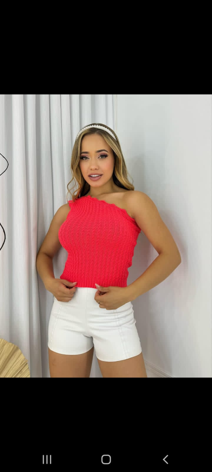 Cropped modal com elastano