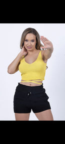 Cropped modal com elastano