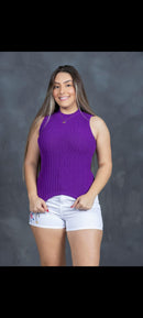 Cropped modal com elastano