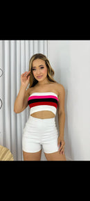 Cropped modal com elastano