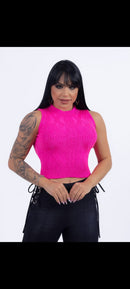 Cropped modal com elastano