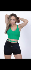 Cropped modal com elastano