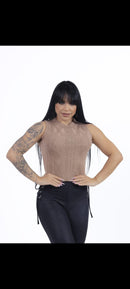 Cropped modal com elastano