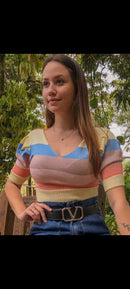 Cropped modal com elastano