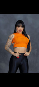 Cropped modal com elastano