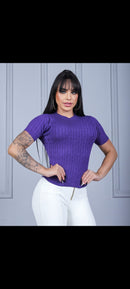 Cropped modal com elastano