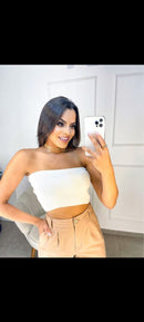 Cropped modal com elastano