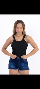 Cropped tricô com elastano