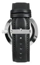 Relógio Saint Germain Murray Black Hill 40mm Cor da correia Preto Cor do bisel Prateado Cor do fundo Preto