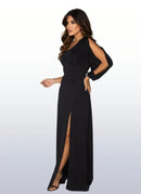 Vestido De Festa Longo Feminino Com Fenda Estiloso Elegante