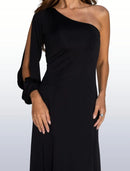 Vestido De Festa Longo Feminino Com Fenda Estiloso Elegante