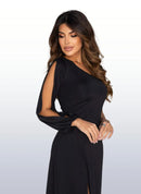 Vestido De Festa Longo Feminino Com Fenda Estiloso Elegante