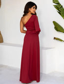 Vestido De Festa Longo Feminino Com Fenda Estiloso Elegante