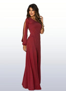 Vestido De Festa Longo Feminino Com Fenda Estiloso Elegante