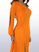 Vestido De Festa Longo Feminino Com Fenda Estiloso Elegante