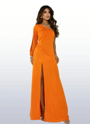 Vestido De Festa Longo Feminino Com Fenda Estiloso Elegante