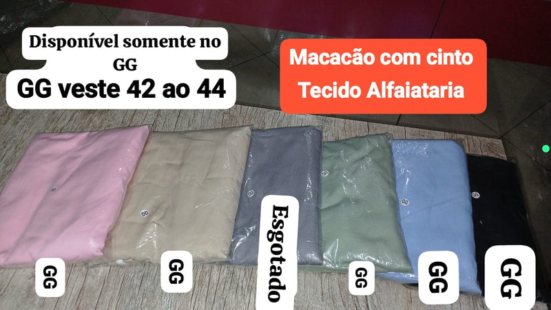 ✨ Macacão Alfaiataria com Cinto ✨