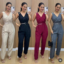 ✨ Macacão Alfaiataria com Cinto ✨