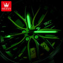 Olevs 9937 – Relógio Esportivo Masculino, Design de Roda, Luxo e Resistência!