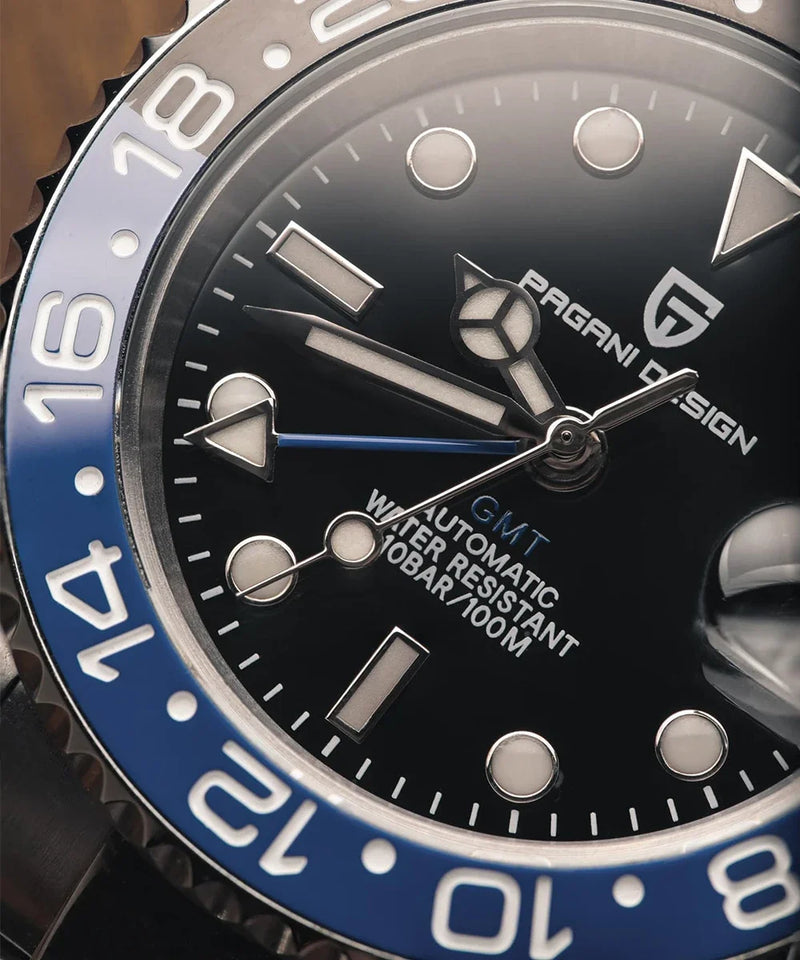 Relógio Automático Luxo Pagani Design PD-1662 GMT 40MM – Aço Inoxidável 100M
