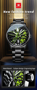 Olevs 9937 – Relógio Esportivo Masculino, Design de Roda, Luxo e Resistência!