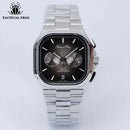 Sapo tático japão tianmadu vk64 cronógrafo relógio masculino quartzo mergulhador 10bar à prova dwaterproof água luxo luminoso safira espelho relógio