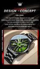 Olevs 9937 – Relógio Esportivo Masculino, Design de Roda, Luxo e Resistência!