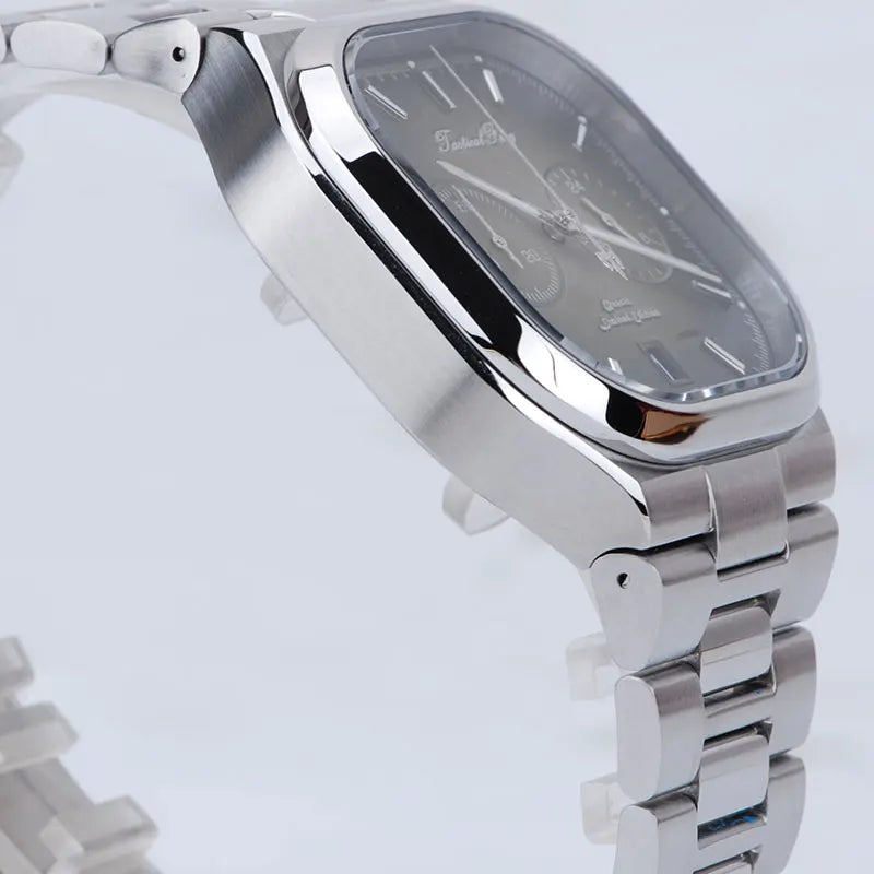 Sapo tático japão tianmadu vk64 cronógrafo relógio masculino quartzo mergulhador 10bar à prova dwaterproof água luxo luminoso safira espelho relógio