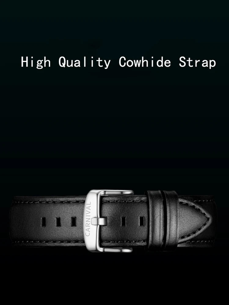 Relógios masculinos carnaval topo marca de luxo à prova dwaterproof água data cinza masculino miyota relógio de pulso mecânico automático relogios masculinos