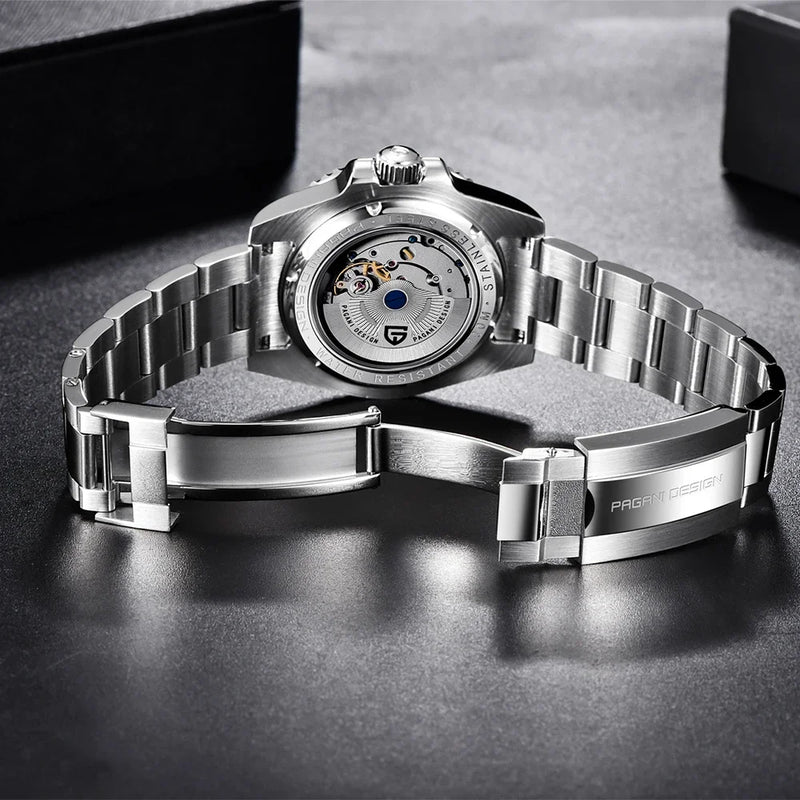 Relógio Automático Luxo Pagani Design PD-1662 GMT 40MM – Aço Inoxidável 100M