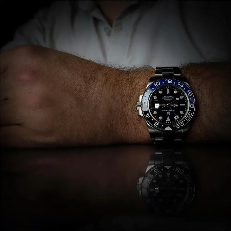 Relógio Automático Luxo Pagani Design PD-1662 GMT 40MM – Aço Inoxidável 100M