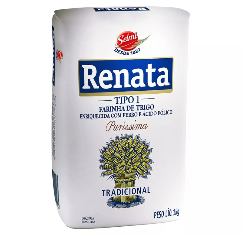 Farinha de Trigo Tipo 1 Tradicional Renata Pacote de 1Kg