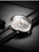 Relógios masculinos carnaval topo marca de luxo à prova dwaterproof água data cinza masculino miyota relógio de pulso mecânico automático relogios masculinos