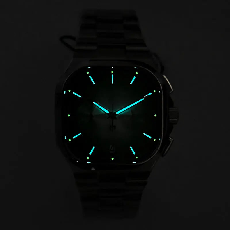 Sapo tático japão tianmadu vk64 cronógrafo relógio masculino quartzo mergulhador 10bar à prova dwaterproof água luxo luminoso safira espelho relógio